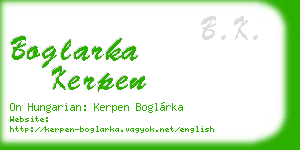 boglarka kerpen business card